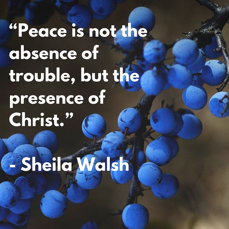 Peace is the presence of Christ